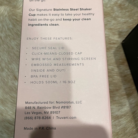 Stainless Steel Shaker Cup - black- brand new in box - Picture 5 of 5